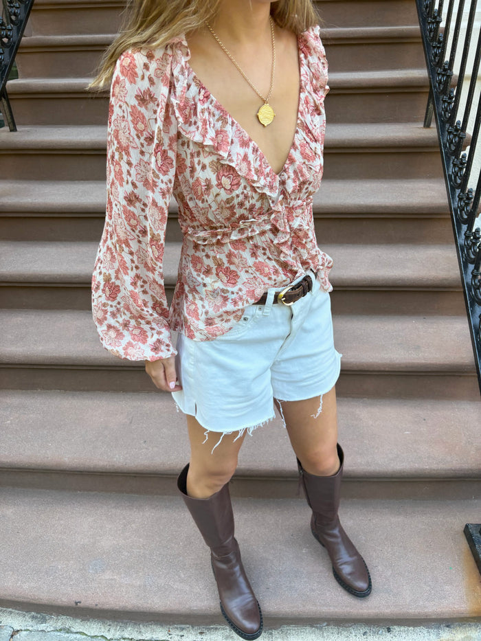 The Odette Top -  Meadowbrook Floral
