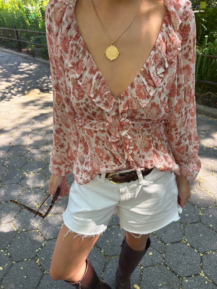 The Odette Top -  Meadowbrook Floral