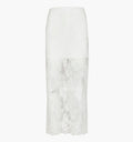 The Olympia Skirt - White Magnolia Lace