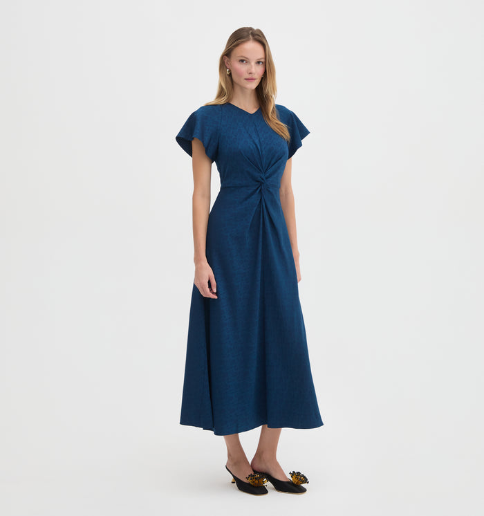 The Opal Dress - Peacock Paisley Vines