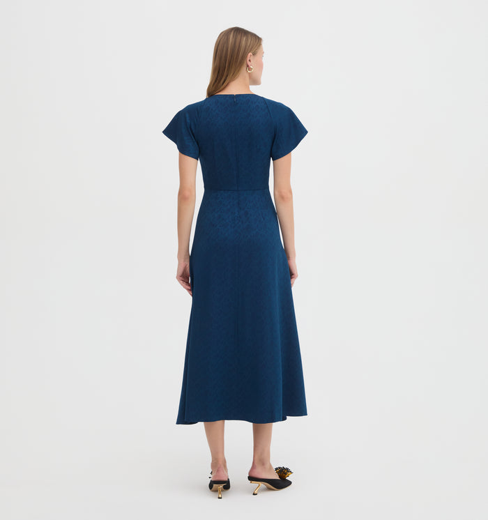 The Opal Dress - Peacock Paisley Vines