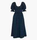 The Ophelia Dress in Blackwatch Tartan color: Blackwatch Tartan