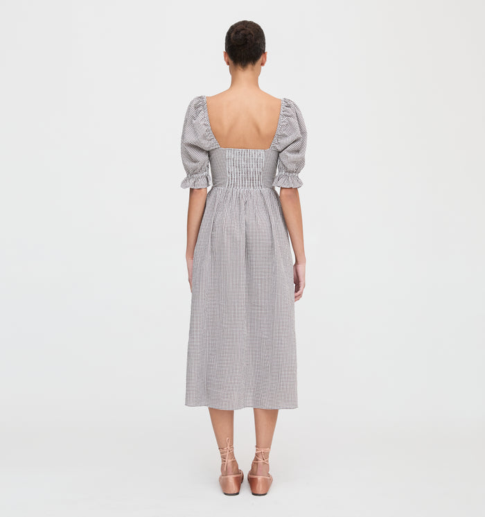 The Ophelia Dress - Chocolate Gingham