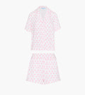 The Paige Pajama Set - Pink Doily Heart