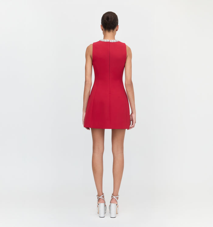 The Parker Dress in Cherry color: Cherry