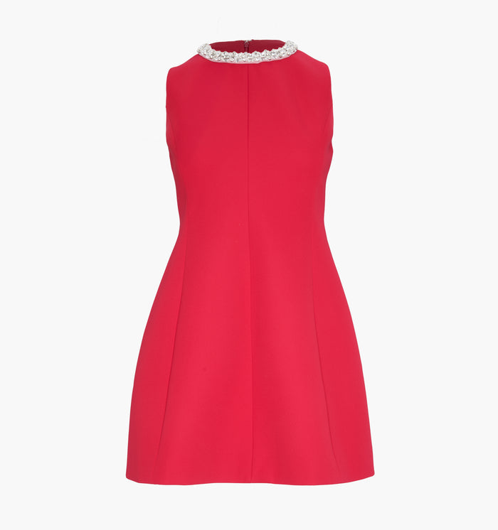 The Parker Dress in Cherry color: Cherry