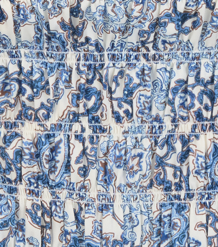 The Phoebe Nap Top -  Chedworth Paisley Blue