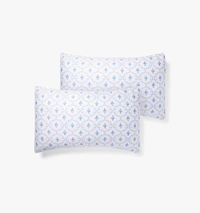 monogram:blue-trellis