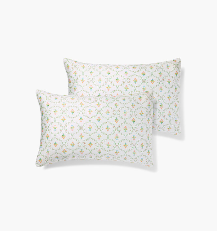monogram:pastel-trellis