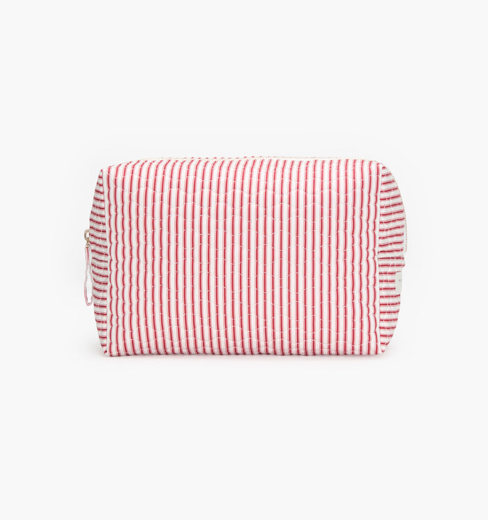 monogram: red-ticking-stripe