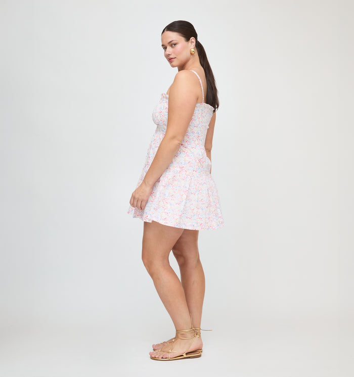The Rebecca Mini Nap Dress - Camo Fish