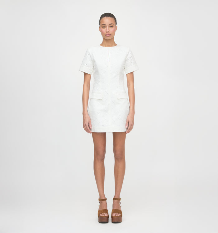 The Renata Dress - Ivory Eyelet