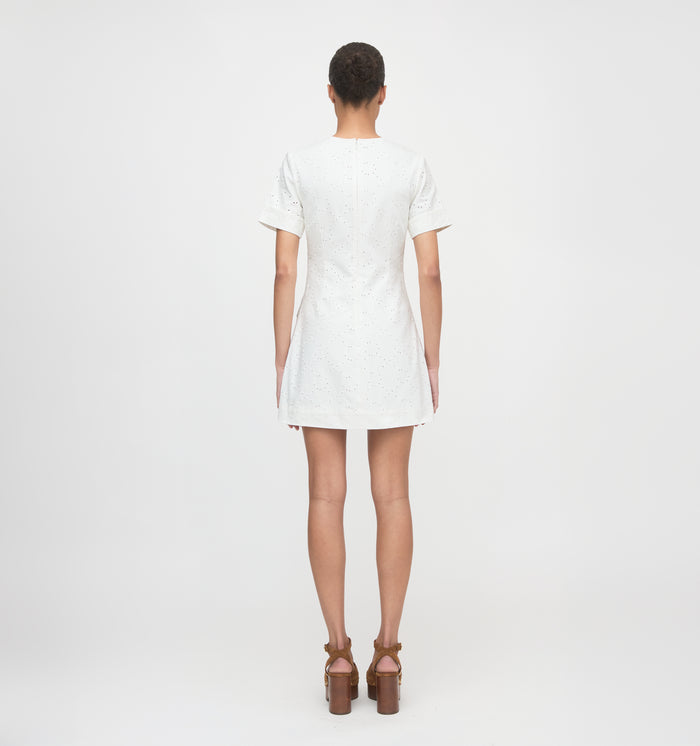 The Renata Dress - Ivory Eyelet