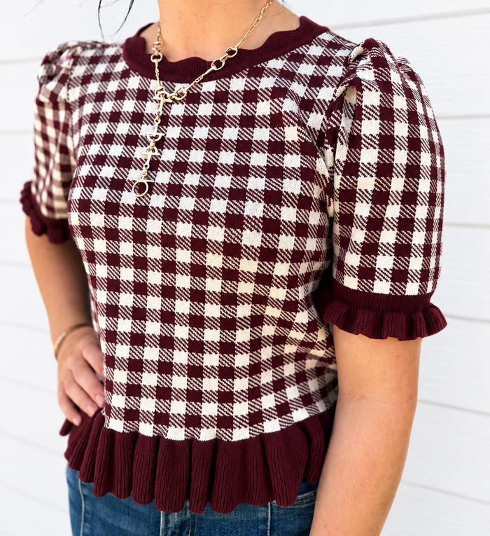 The Rev Gingham Top