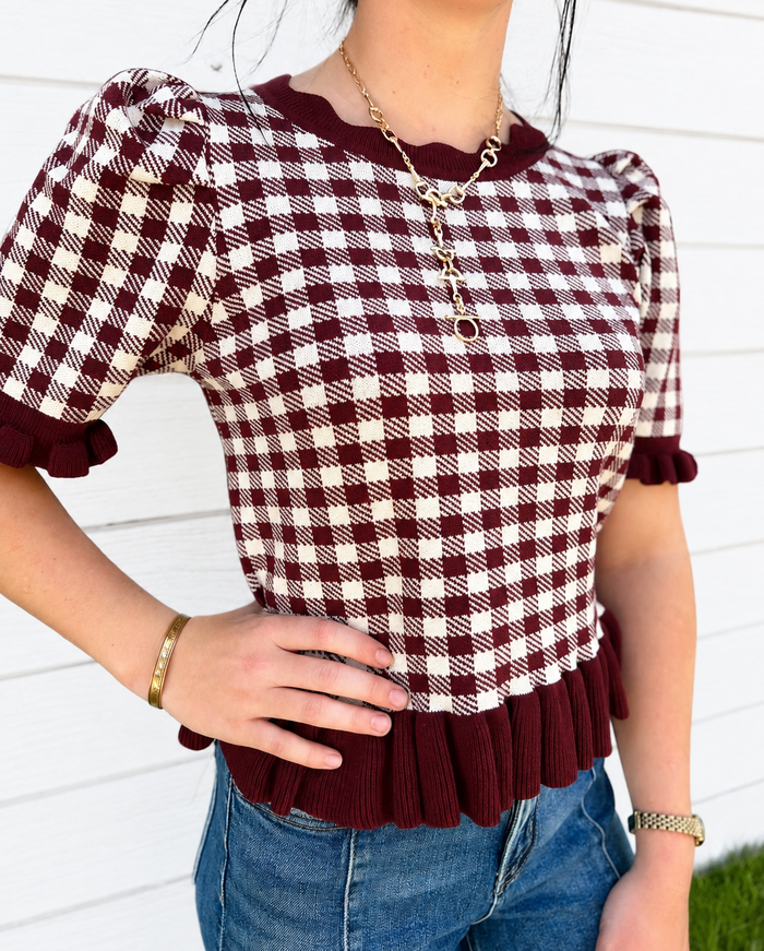The Rev Gingham Top