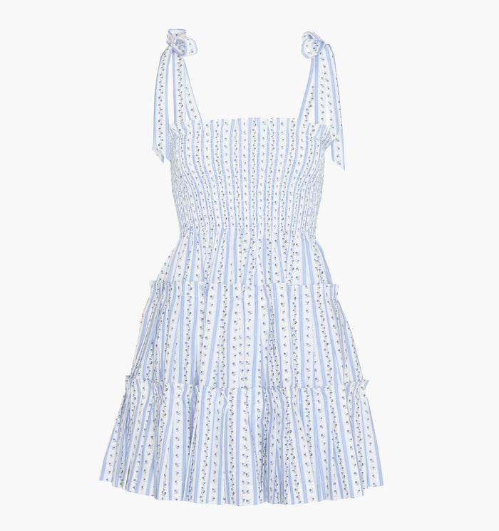 monogram: blue-petal-stripe
