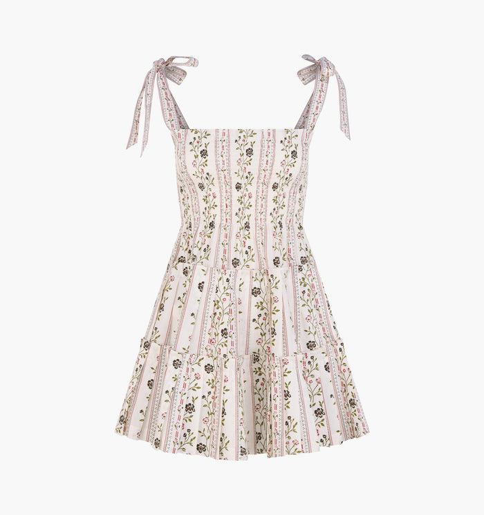 The Ribbon Charlotte Nap Dress -  Kelmscott Ribbon Stripe