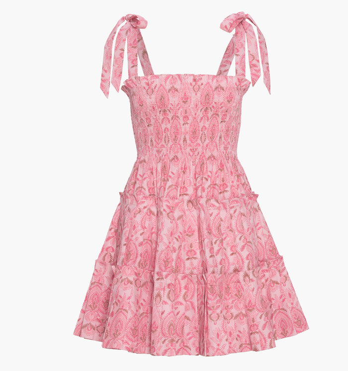 monogram: pink-palm-ikat