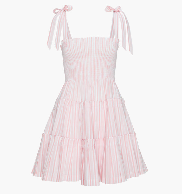 The Ribbon Charlotte Nap Dress - Pink Variegated Stripe