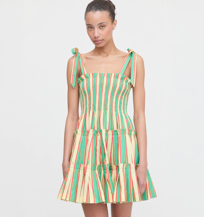 The Ribbon Charlotte Nap Dress - Rockhouse Stripe