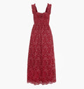 The Rosetta Nap Dress in Claret Lace color: Claret Lace