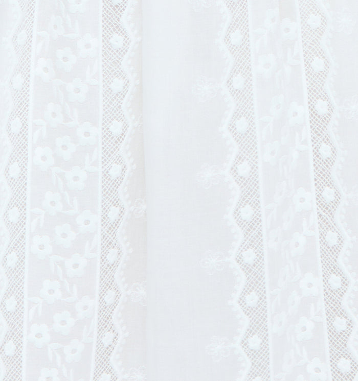 The Rosetta Nap Dress - White Broderie Voile