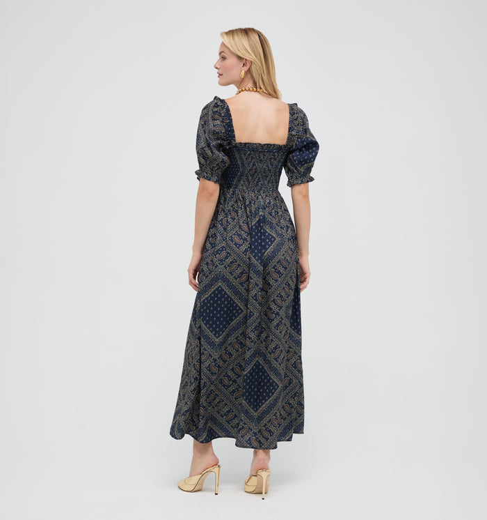 The Scarlett Nap Dress - Carnaby Scarf Navy