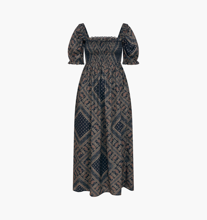 The Scarlett Nap Dress - Carnaby Scarf Navy