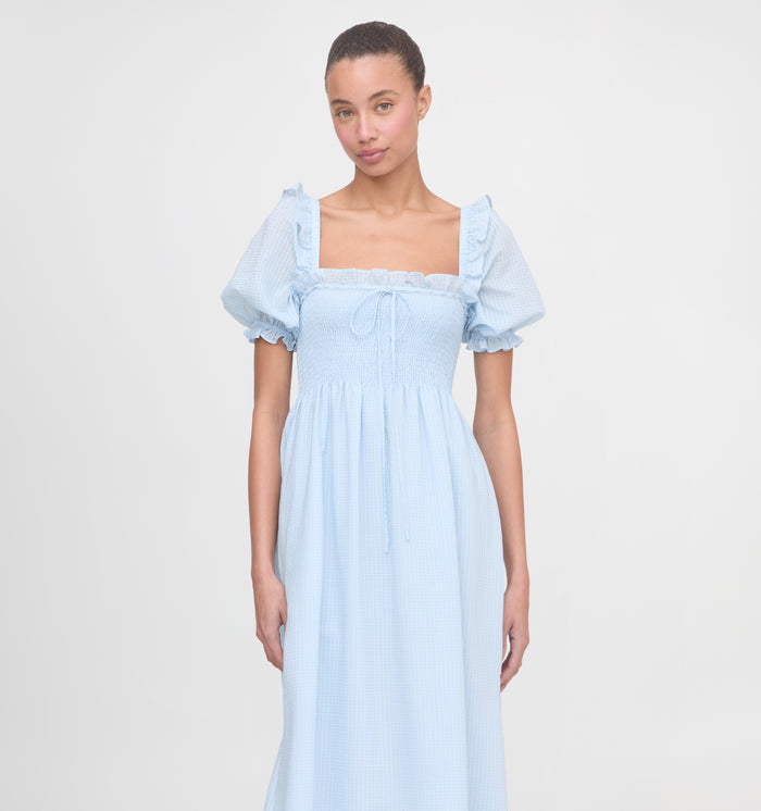 The Scarlett Nap Dress - Pale Blue