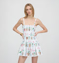 The Seraphina Mini Nap Dress - Flower Pots