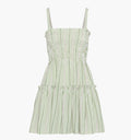 monogram: green-jacquard-stripe