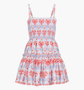 monogram: poppy-damask-stripe