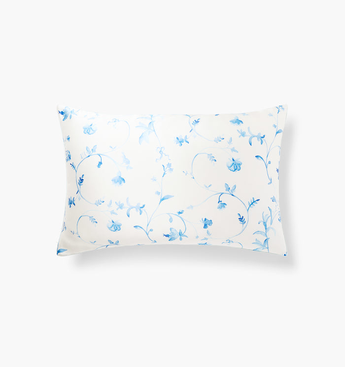 Sisi Silk Pillowcase - Blue Botanical color:blue botanical