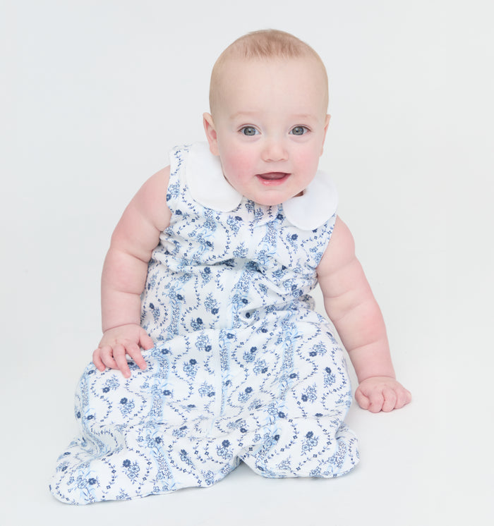 The Sleep Sack - Blue Vine Stripe