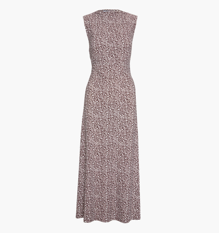 The Sloane Dress - Chocolate Ditsy Thistle