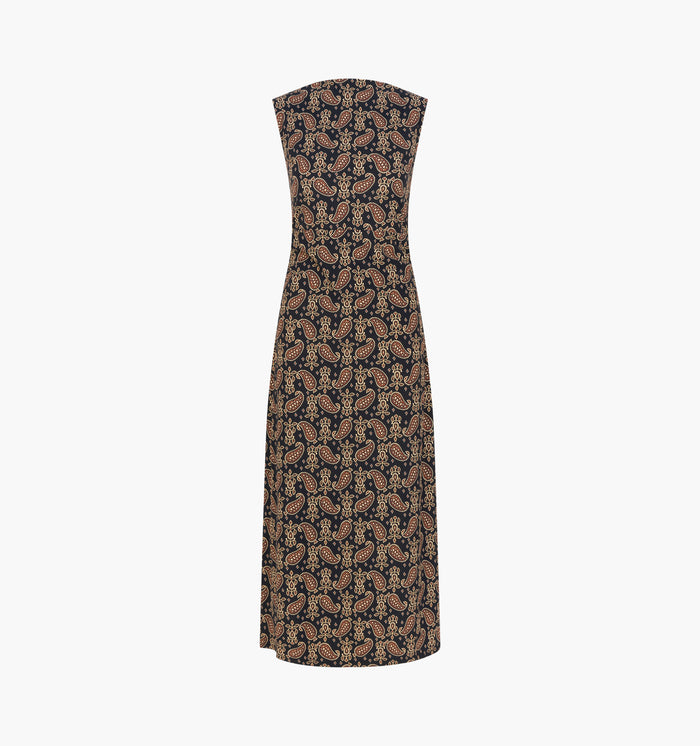 The Sloane Dress -  Duke Paisley Black