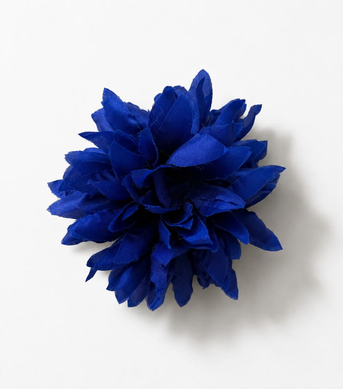 The Small Flower Pin - Cobalt