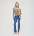The Sonnet Cardigan - Thistle Fair Isle Taupe Marl