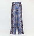 The Taylor Pant in Brown Cobalt Medallion color: Brown Cobalt Medallion