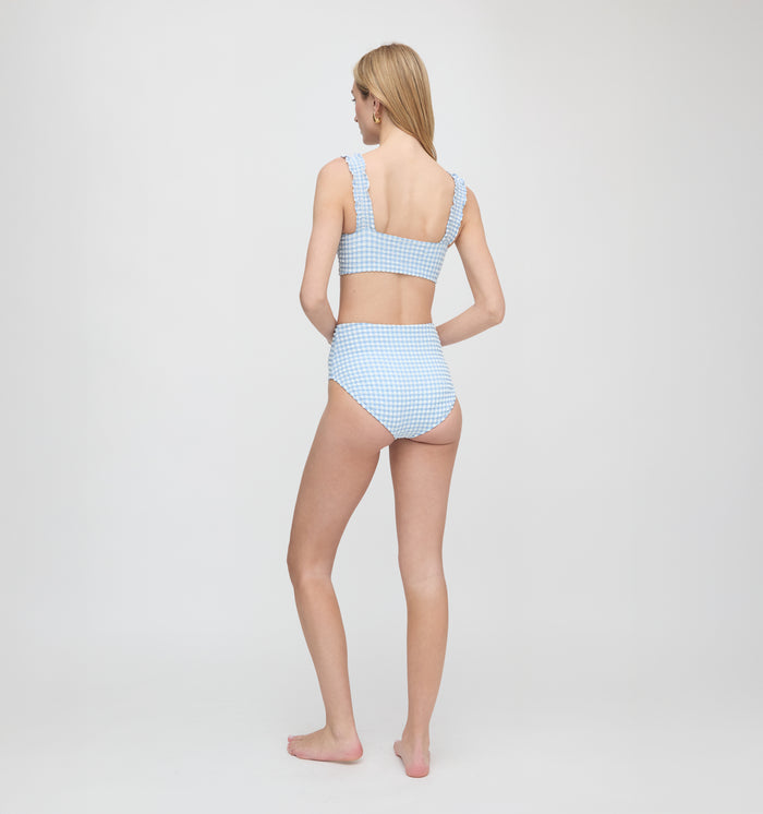 The Teagan Bikini Set - Blue Gingham