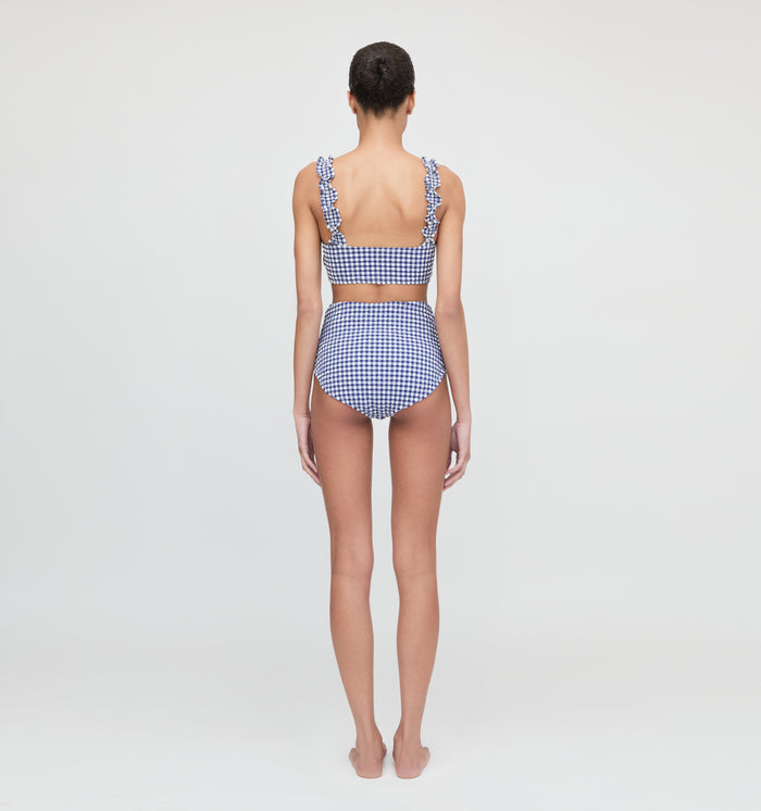 The Teagan Bikini Set - Navy Gingham