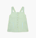 The Tiny Akira Dress - Blue/Green Stripe