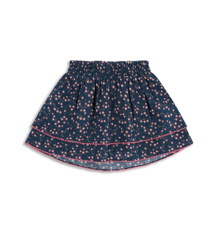 The Tiny Annabella Skirt -  Daisy Ditsy Toss Navy