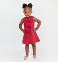 The Baby Blythe Dress in Cherry color: Cherry