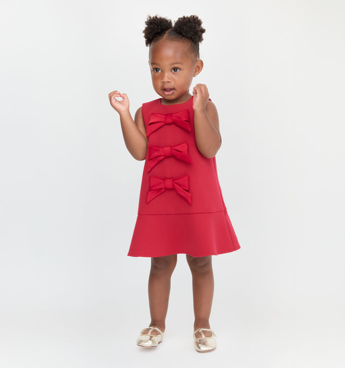 The Baby Blythe Dress in Cherry color: Cherry