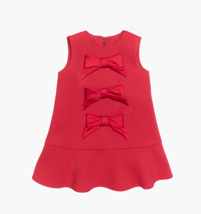 The Tiny Blythe Dress in Cherry color: Cherry