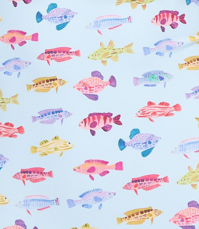 The Tiny Julien Swim Trunk - Blue Rainbow Fish