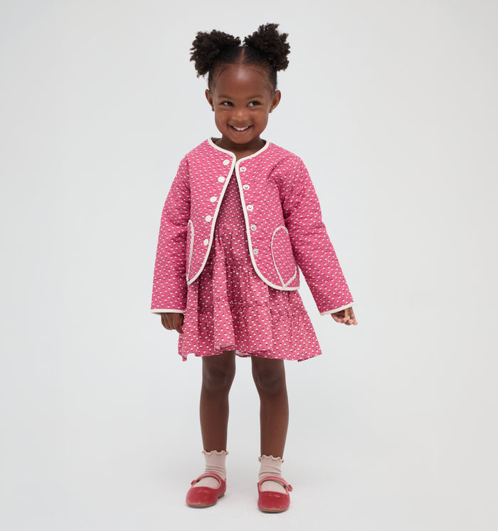 The Tiny McNally Jacket -  Poppy Half Drop Rose