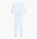 The Tiny Sully PJ Set - Blue Doily Heart