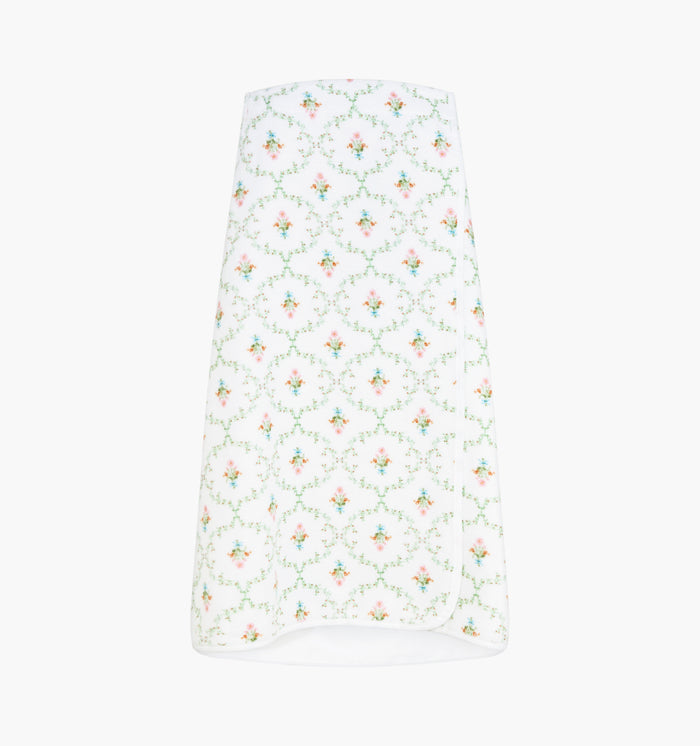 The Towel Wrap - Pastel Trellis